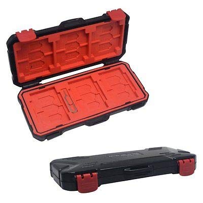 HIFFIN®KH 15 Water-Resistant XQD/CF/TF/MSD/SD/Micro SIM/Nano Memory Card Case Box Keeper Carrying Holder Storage Organizer 36 Slots for Sandisk Transcend Lexar Kingston