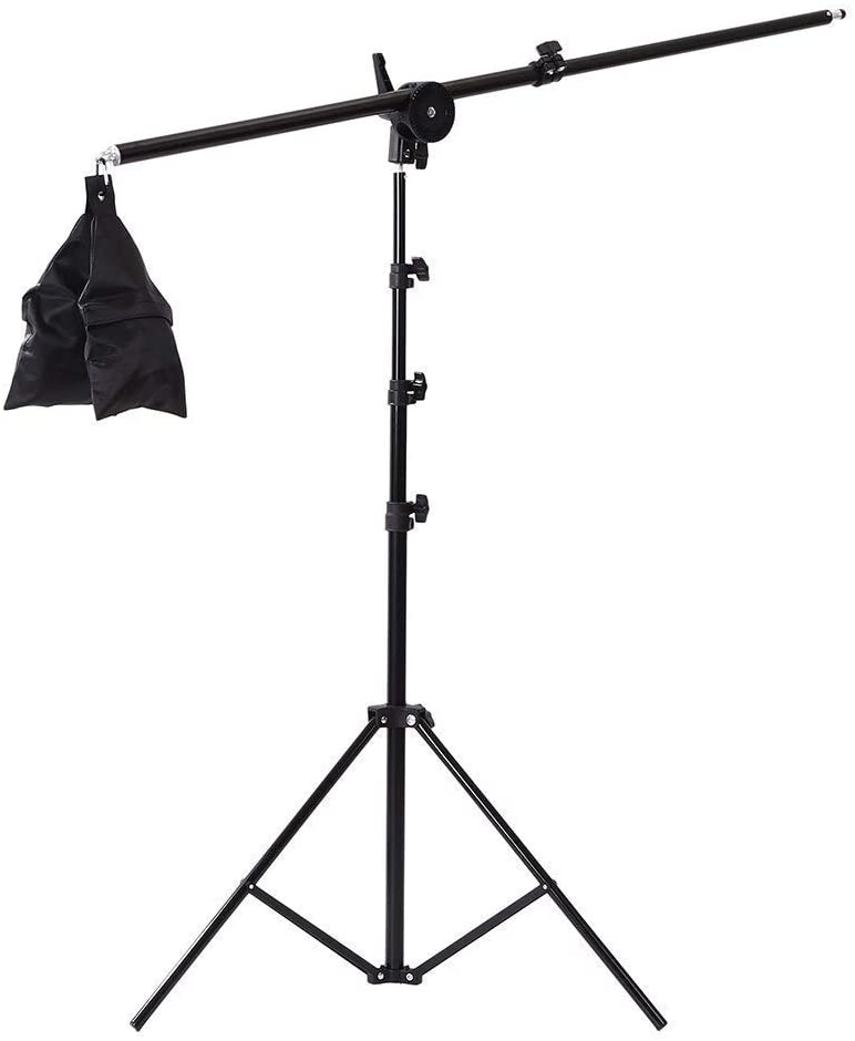 HIFFIN® E27 3 Point Studio Double Holder Kit Umbrella White + Studio Light Stand 9 FT Bulb Holder KIT Mark III | 3 Double Holder | 3 Light Stand 9ft | 3 Umbrella | 6 20 W LED Bulb | 1 Boom