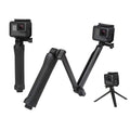 HIFFIN® 3-Way Monopod Grip Arm Tripod Foldable Selfie Stick, Stabilizer Mount Holder for GoPro Hero 9/8/7/6/5, SJCAM SJ6, SJ7, SJ5000,