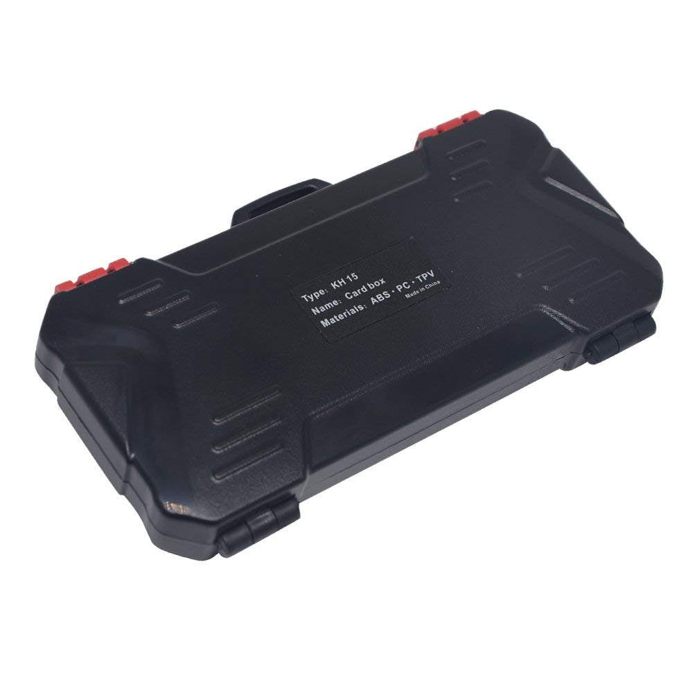 HIFFIN®KH 15 Water-Resistant XQD/CF/TF/MSD/SD/Micro SIM/Nano Memory Card Case Box Keeper Carrying Holder Storage Organizer 36 Slots for Sandisk Transcend Lexar Kingston
