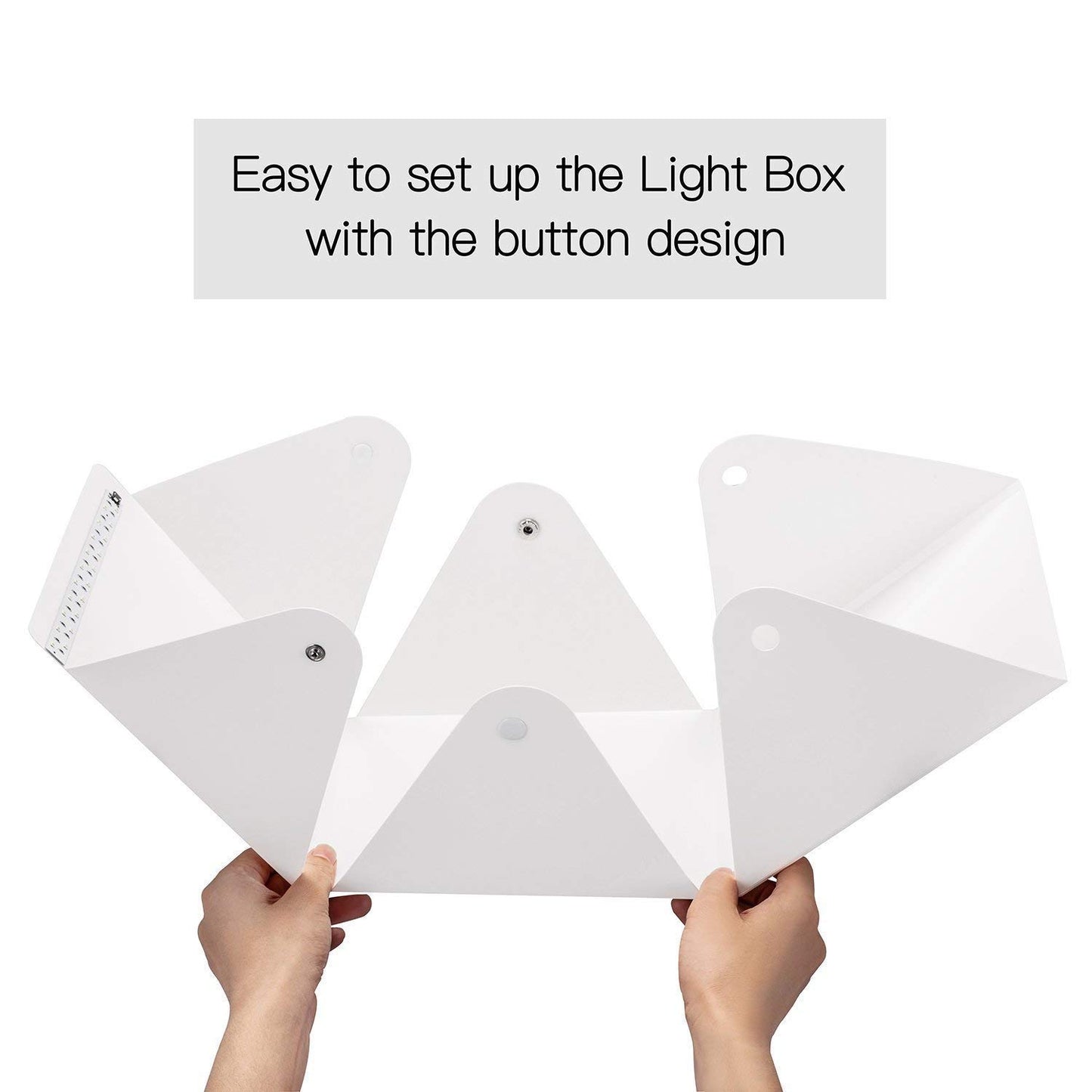 HIFFIN® Foldable Lightbox 23 cm Portable Light Room Photo Studio Photography Backdrop Mini Cube Box Lighting Tent Kit 22.6 * 23 * 24cm