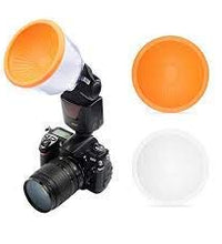HIFFIN®Lambancy White Flash Diffuser Reflector for Camera Diffuser (Multicolor)