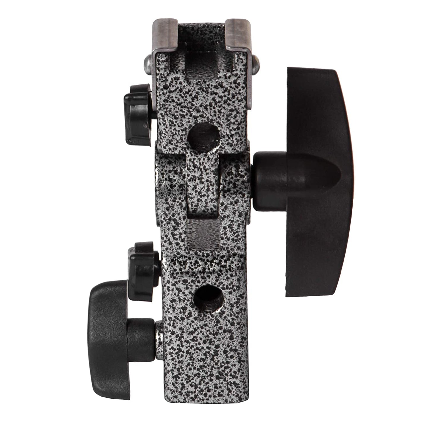 HIFFIN® Pro S1 Umbrella Bracket Heavy Duty Light Weight, Flash Light Stand 2 Umbrella Holder B Bracket Speedlite Holder (CNC Aluminium) in Black Color(2 Umbrella Hole)