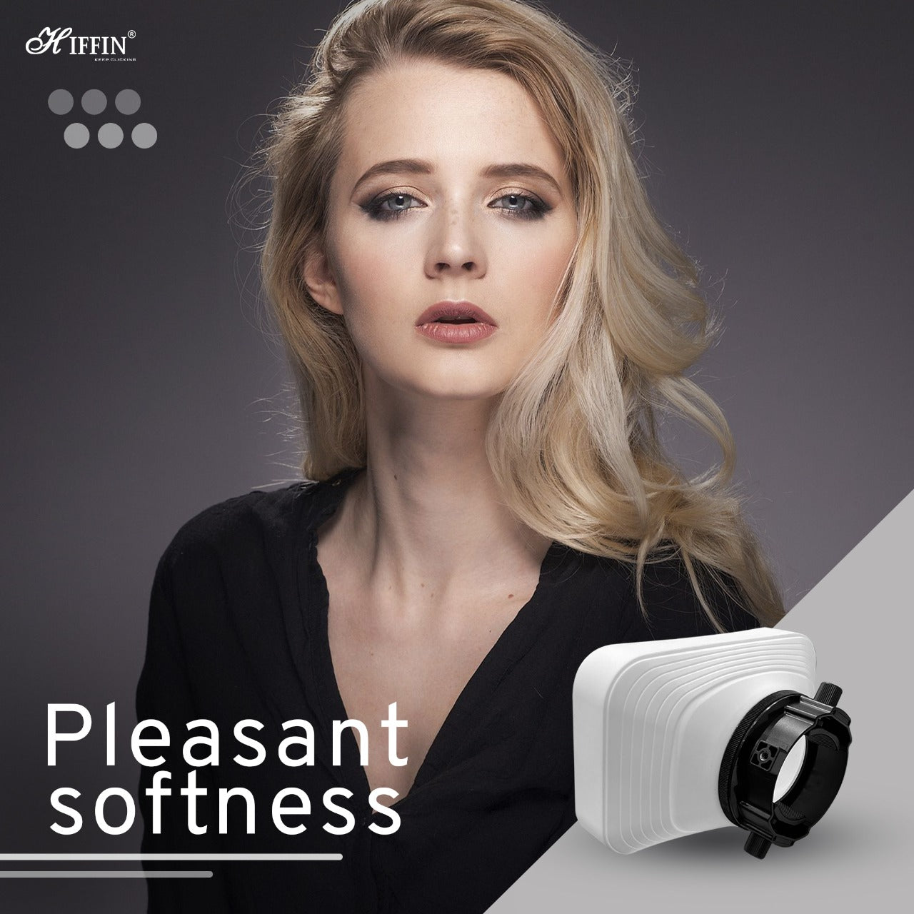 HIFFIN HF-D35 Professional Flash Accessories Kit, Softbox Diffusion Dome Kit, Foldable Diffuser, Universally Compatible (3 in 1 Mount Adapter)