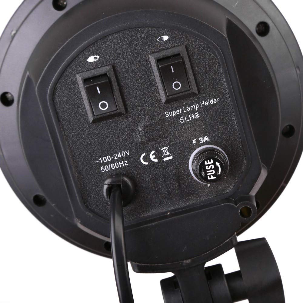 HIFFIN® Photography Photo Light Lamp Bulb Holder E27 Socket Bracket Studio EU Plug (E27 4 LAMP Holder)