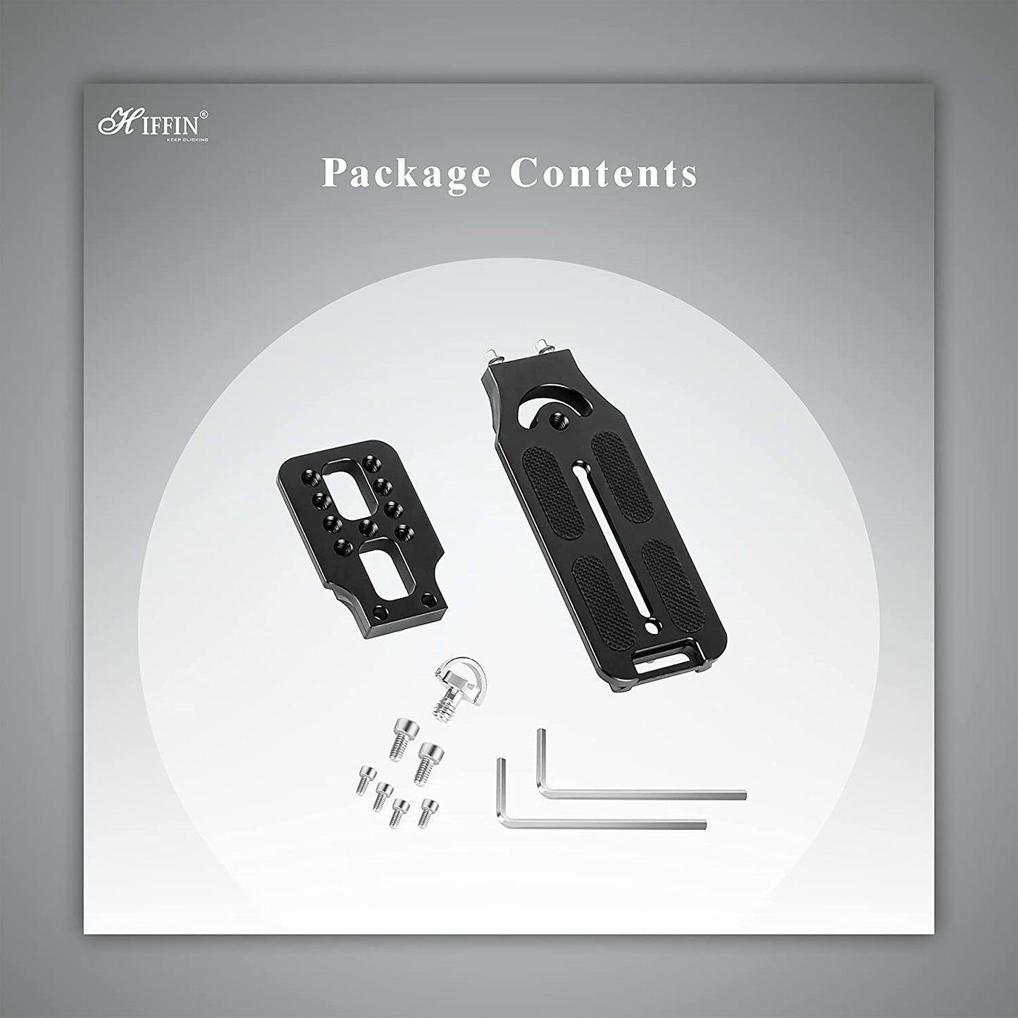 HIFFIN HOT-L-Type Quick Release Camera Vertical Plate Dual Camera Bracket Plate Universal SLR Stabilizer