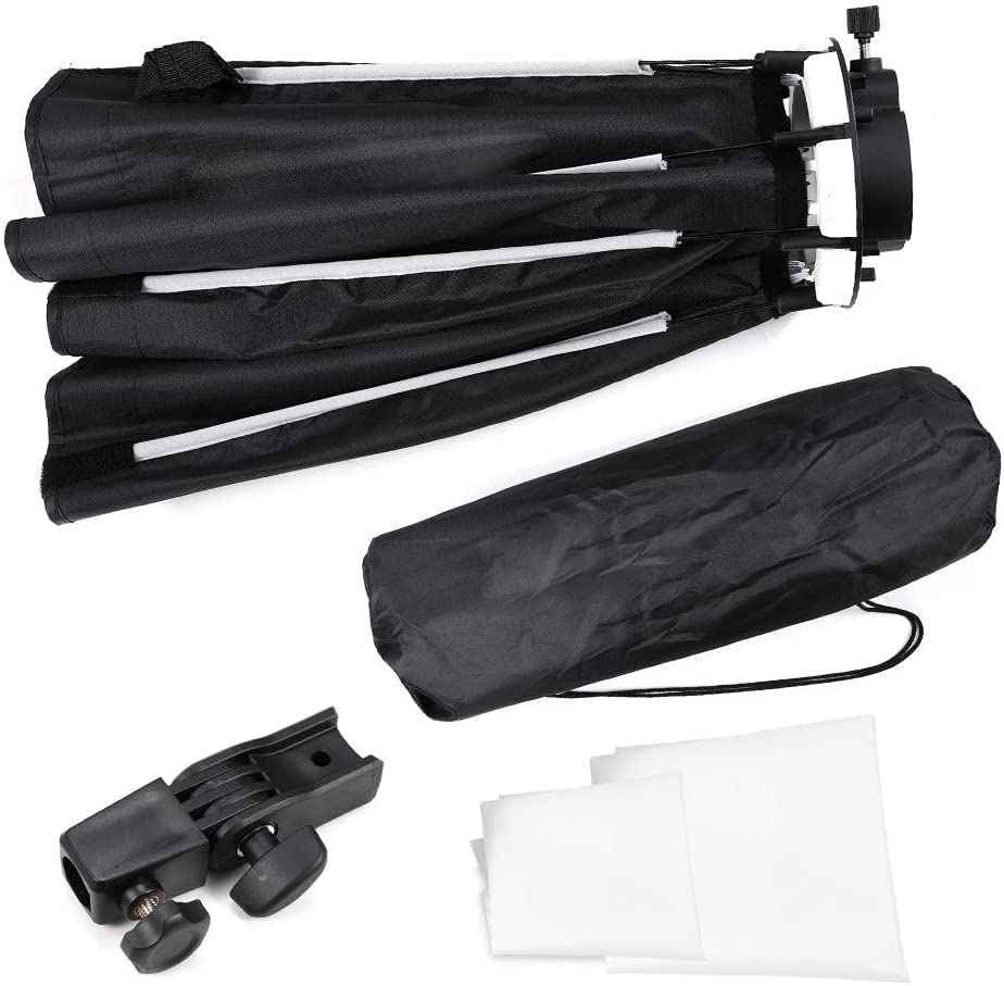 HIFFIN® 65cm V1 Flash Speedlite Softbox Portable Outdoor Octagon Umbrella Softbox with 9 fit Light Stand for ptoto Studio