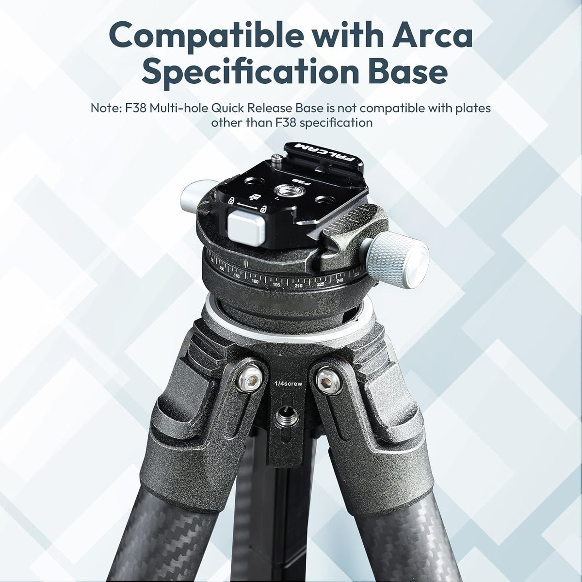 ULANZI F38 Multi-Hole Camera Quick Release Plate Kit | 1/4" to 3/8" Mount Quick Release System
