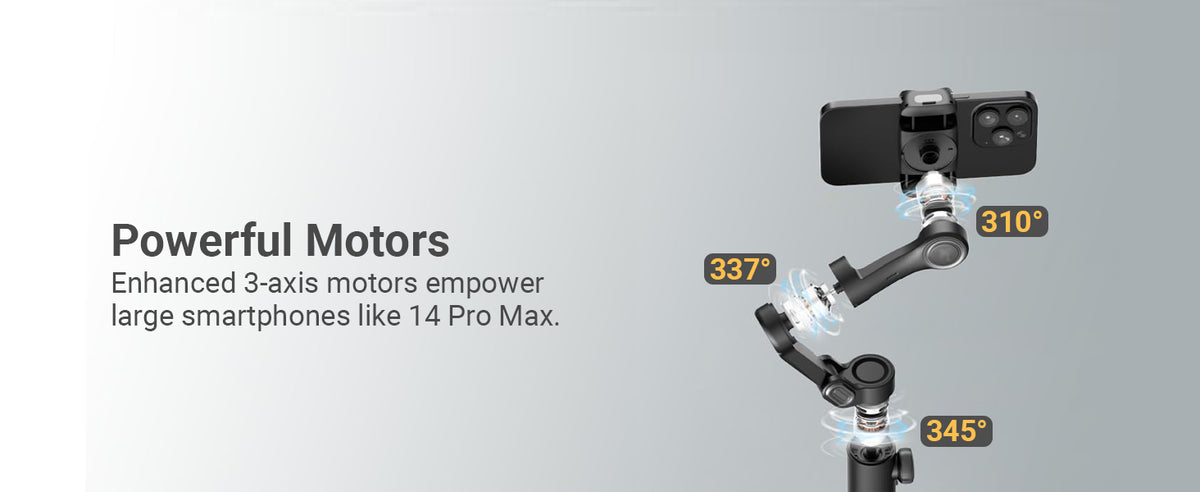 Smart X Gimbal Stabilizer 3-Axis Smartphone Foldable Gimbal – HIFFIN
