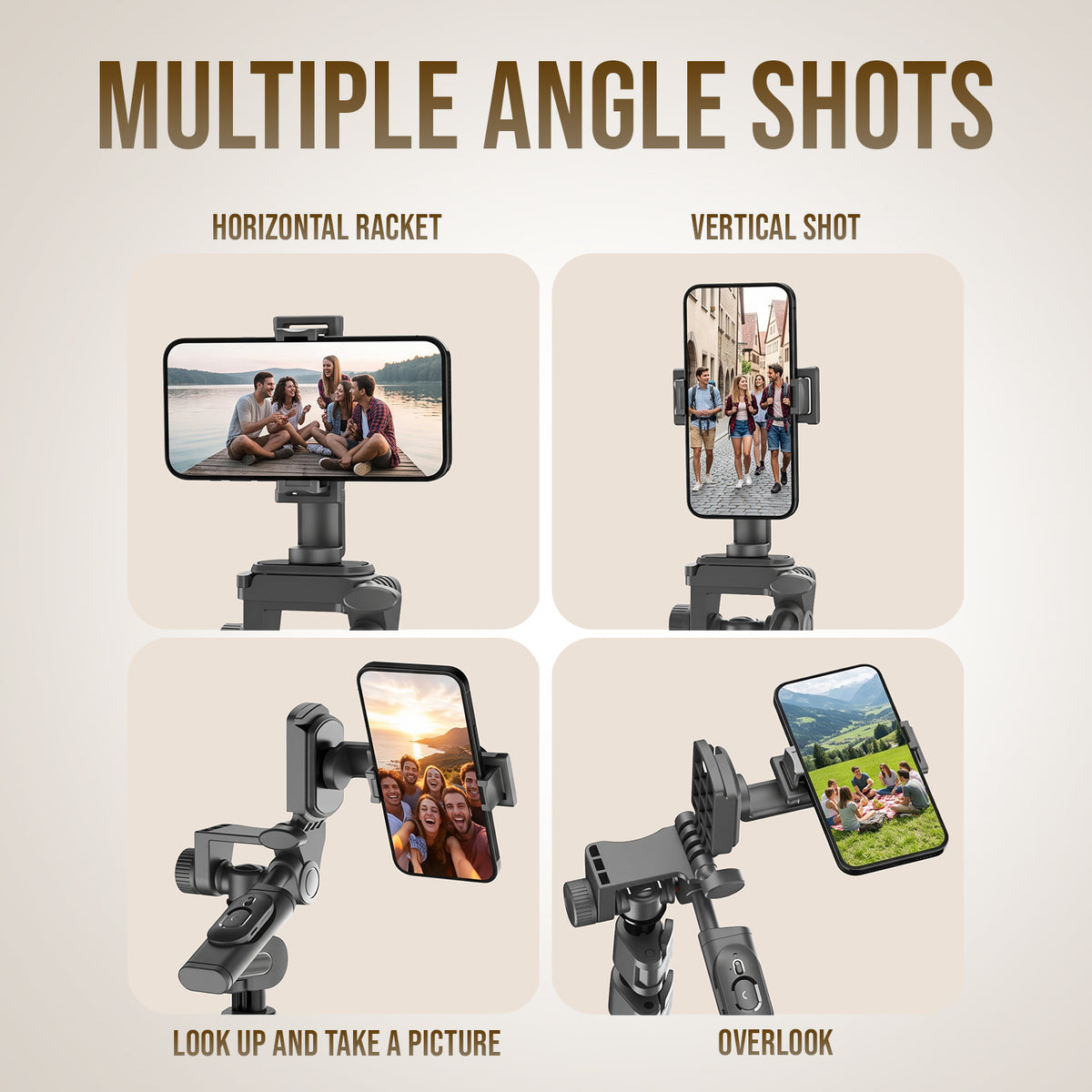 H25 Selfie Stick Tripod, Adjustable Aluminium Alloy, Wireless Remote, Phone Holder