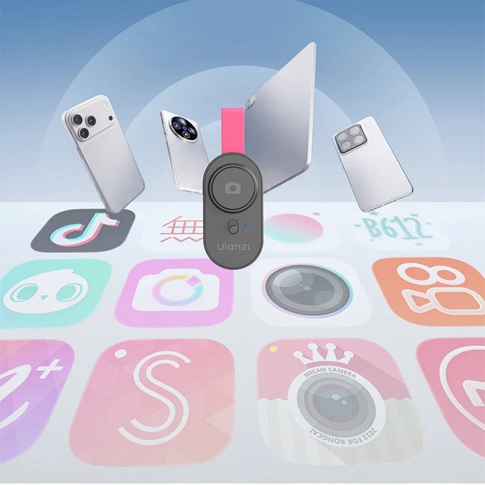 ULANZI RC05 Wireless Remote Shutter, Bluetooth Camera Remote for iOS Android