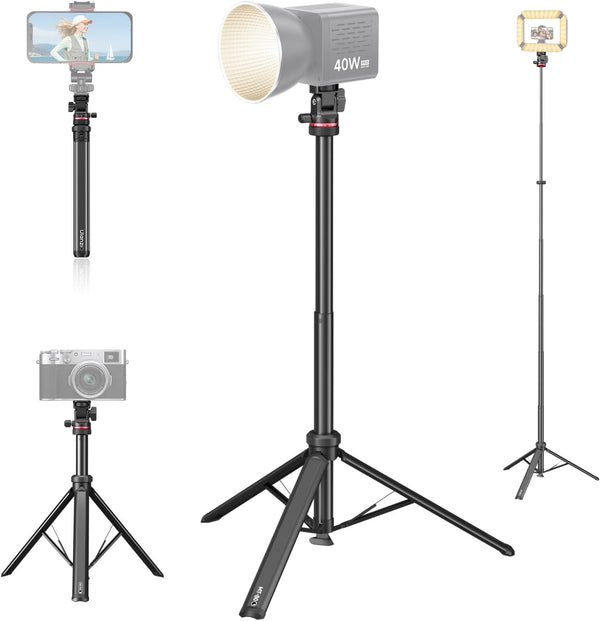 ULANZI MT-80 7FT Aluminum Tripod Stand Auto Pop-Up 360 Ball Head DSLR