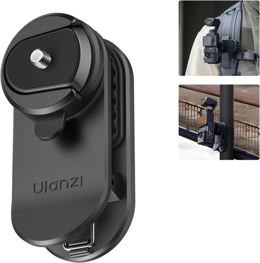 ULANZI CK02 CKA QR Backpack Clip, Magnetic Mount for DJI Pocket 3, 1/4" Thread