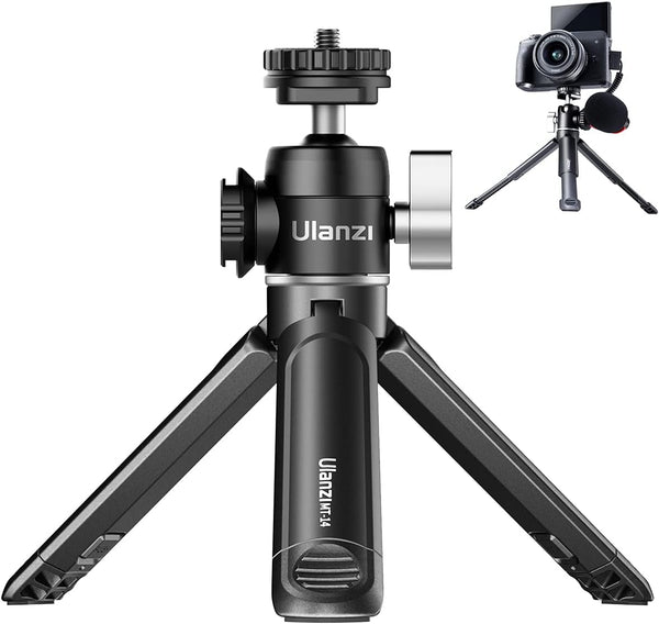 ULANZI Mini Tripod 360° Ball Head Cold Shoe Extendable Vlog Camera Stand ( U60 + MT14)
