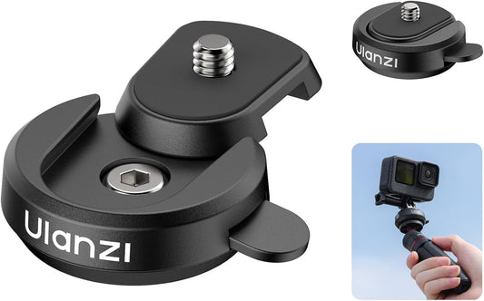 ULANZI CK01 CKA QR Base Set, 1/4'' Screw for GoPro/DJI/Insta360/AKASO/Lights