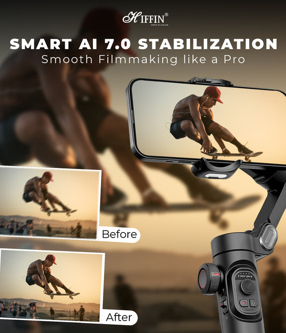 HIFFIN Smart X Gimbal Stabilizer 3-Axis Smartphone Foldable Gimbal