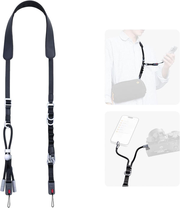 ULANZI YF01 Camera Strap USB-C Cable, 3-in-1 Quick Release, 51-59"