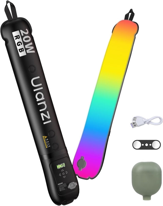 Ulanzi UA20C RGB 20W Inflat LED 1800-10K CRI95 2500mAh Cordl MagPort H/H TPU 1/4