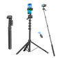 H25 Selfie Stick Tripod, Adjustable Aluminium Alloy, Wireless Remote, Phone Holder