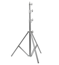 HIFFIN 9.2Ft Stainless Steel Heavy Duty 39-110 inches Adjustable Light Stand with 1/4-inch to 3/8-inch Universal Adapter for Studio Monolights, Softbox, and More Equipment