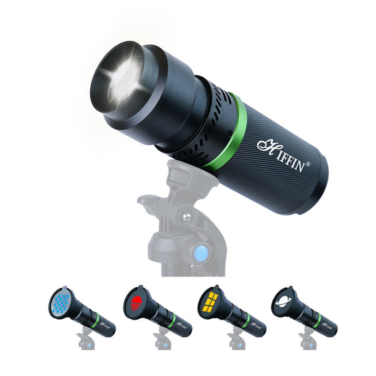 G-Flash PRO RGB 30W LED Video Light 5000mAh USB-C CRI95+ 4 Colors Fan Portable