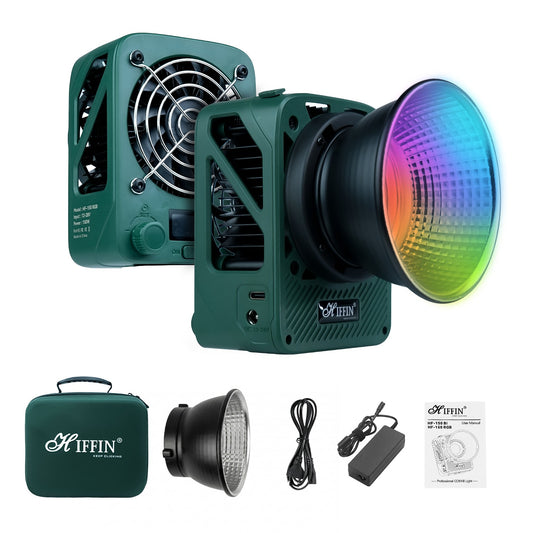 HF-150W RGB LED Light 150W Fan 2700-6500K 18300lm CRI95+ Dim 1-100% | App Control