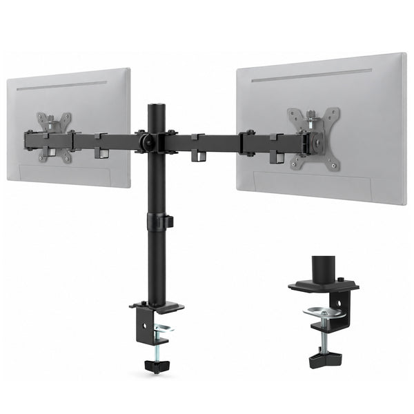 MS24 Dual Monitor Arm, 13–32in, Up to 10kg/22lbs, VESA 75x75/100x100, Desk Mount