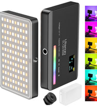 ULANZI VL120 RGB Video Light, Pocket LED On-Camera Light, Built-in 3100mAh Rechargeable Battery, 360 Full Color 20 Light Effects