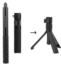HIFFIN 3 in 1 Invisible Bullet Time Handle Kit with Foldable Tripod Extension Monopod Rod for Insta 360 X3 / Insta 360 ONE X 2 / Insta360 ONE X/Go Pro Series Accessories