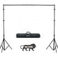 HIFFIN Studio Background Support Kit for Backdrop Photography and Videography (14ft X 10ft) | Portable and Foldable Stand Kit with Carry Bag
