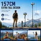 H16 Selfie Stick Tripod Bluetooth Remote 157cm 360° Android iPhone