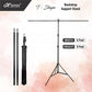 HIFFIN White Screen Backdrop 6x10 ft with 9 ft Stand - 6x9 ft Photography Backdrop with 2 Pcs Spring Clamps, 1PCs Carry Bag (T Shape Kit C2 C1 W & Single Holder Kit M3)