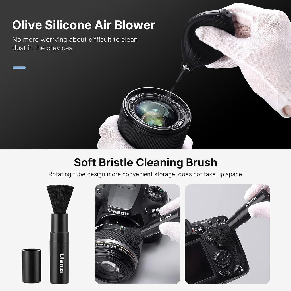 ULANZI Camera Cleaning Kit 9-in-1 Lens Cleaner Professional DSLR Clean Accessories Sony Canon Nikon