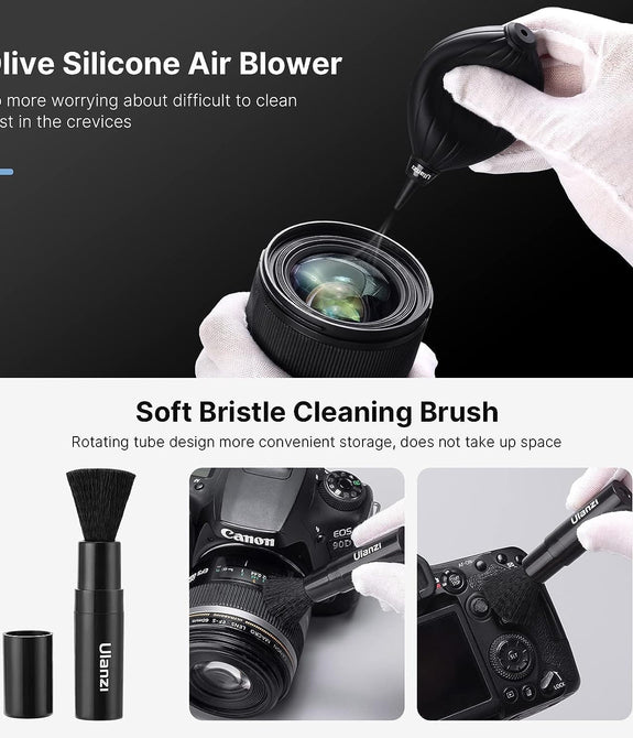 ULANZI Camera Cleaning Kit 9-in-1 Lens Cleaner Professional DSLR Clean Accessories Sony Canon Nikon