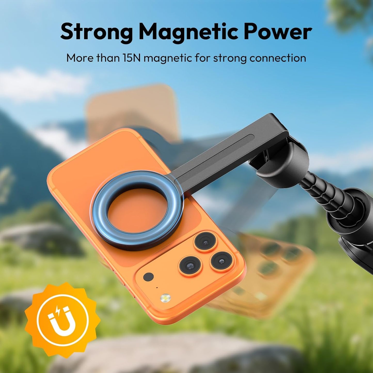 ULANZI SK26 Magnetic 44.5'' MagSafe Tripod/Selfie Stick w Remote iPhone 17 Pro & All