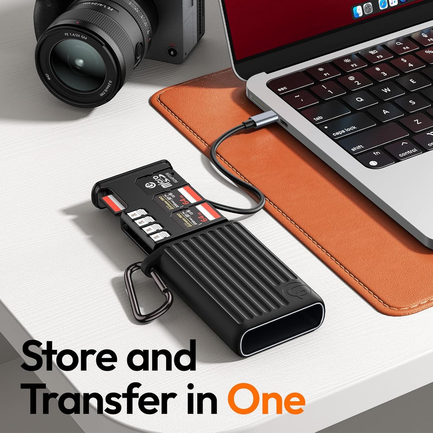 ULANZI MCR-01 USB 3.2 SD/CFexpress A Card Reader Case, Type-C, Waterproof Box
