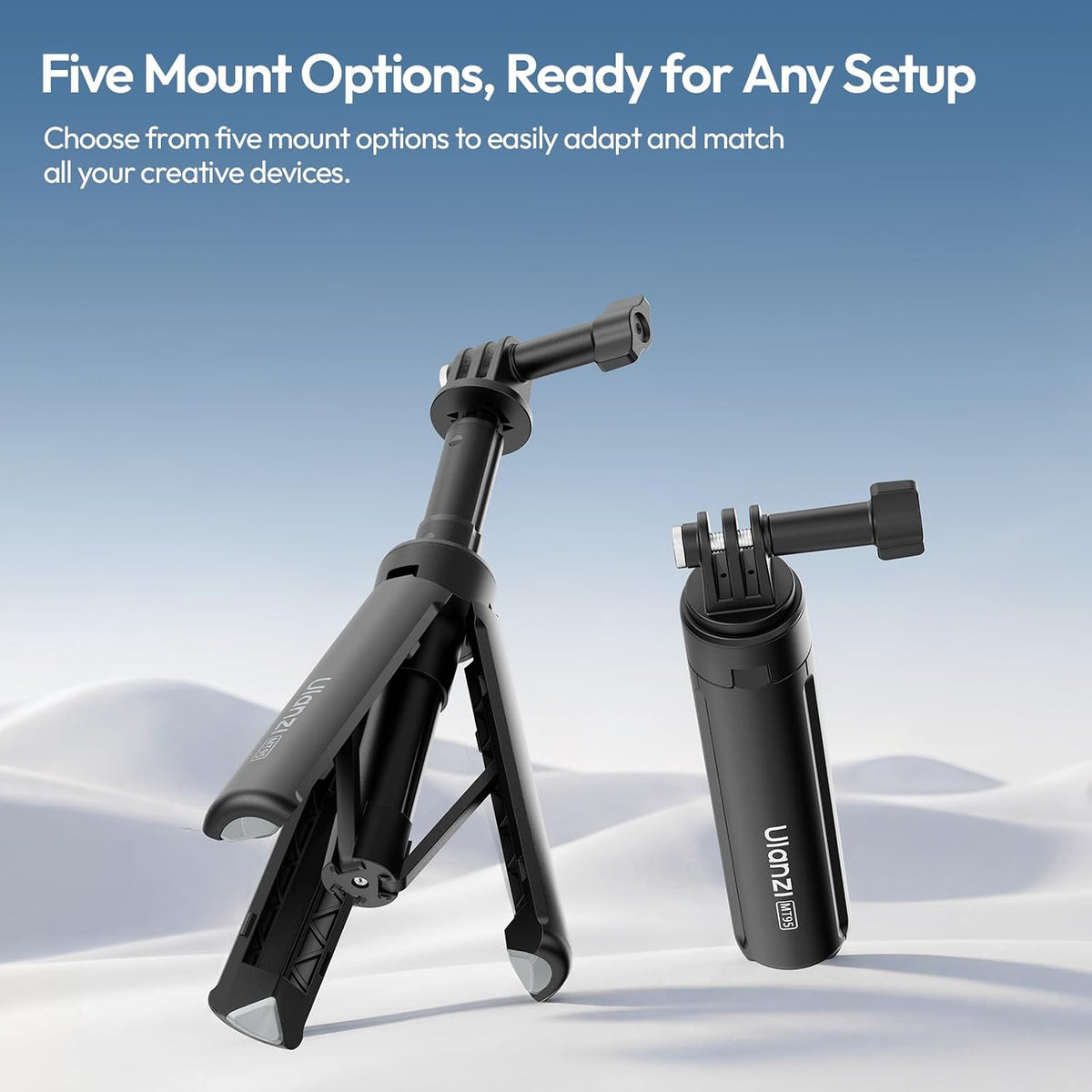 ULANZI MT95 Tripod, 1/4inch screw mount & Gopro Adapter