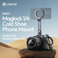 MA07 Magnetic Phone Tripod Mount for Magsafe, Aluminum Mount 1/4" Screw, Cold Shoe