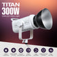 Titan 300W COB LED Video Light, Bi-Color 2700K-6500K, App Control, Bowens Mount
