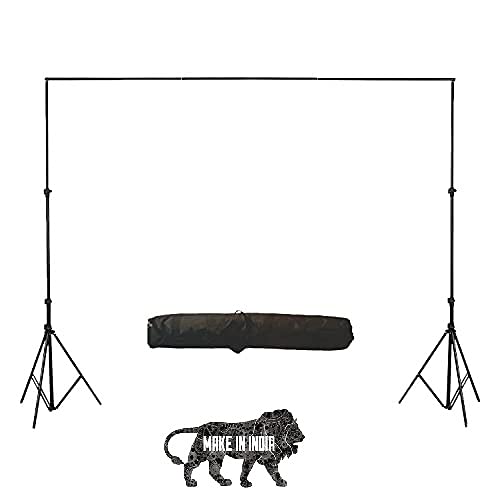HIFFIN Studio Background Support Kit for Backdrop Photography and Videography (14ft X 10ft) | Portable and Foldable Stand Kit with Carry Bag