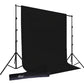 HIFFIN Photography Backdrop Stand Kit (9ft*9ft) with Black (8*12) Muslin Support System