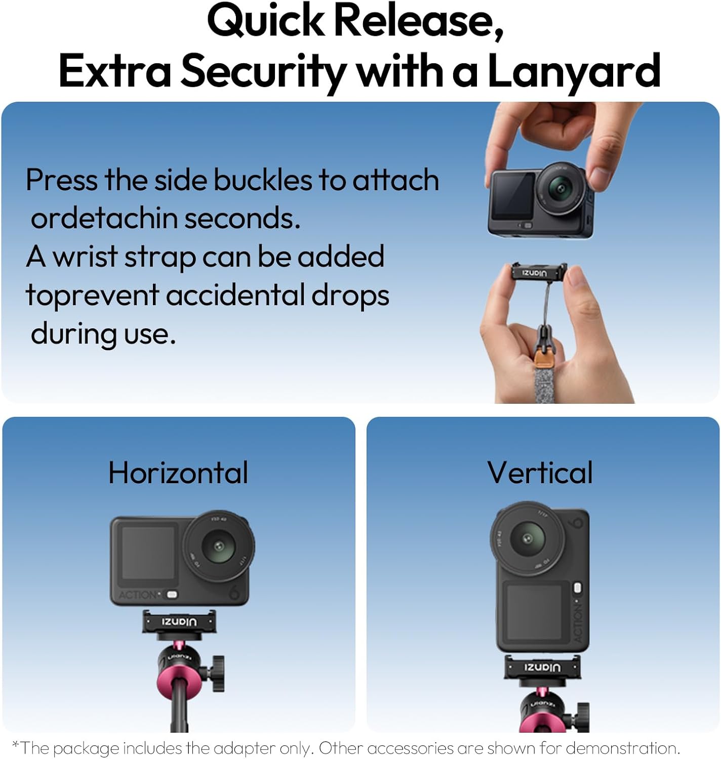 ULANZI OA26 Magnetic Quick Release Adapter | DJI Osmo Action 6 Compatible