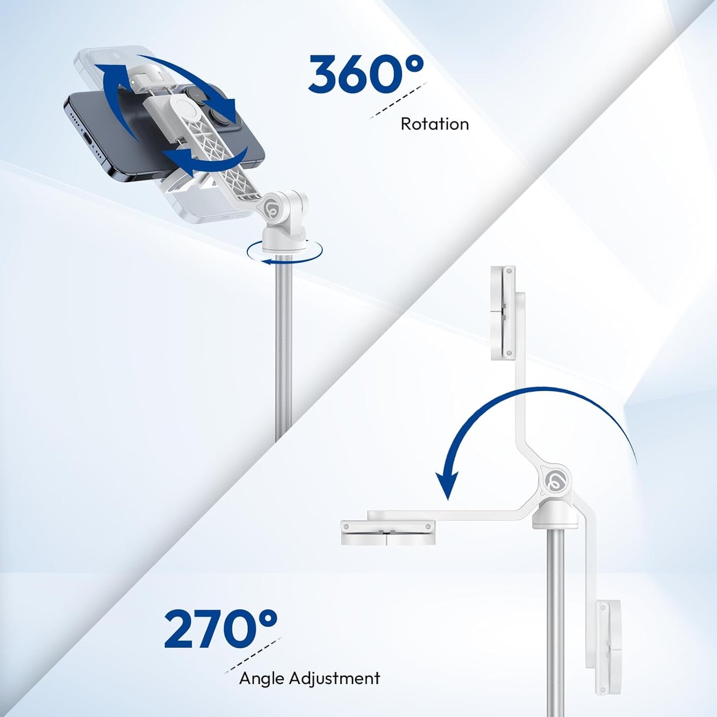 ULANZI TT88 Magnetic Tripod 57" Selfie Stick w/ Remote & Cold Shoes