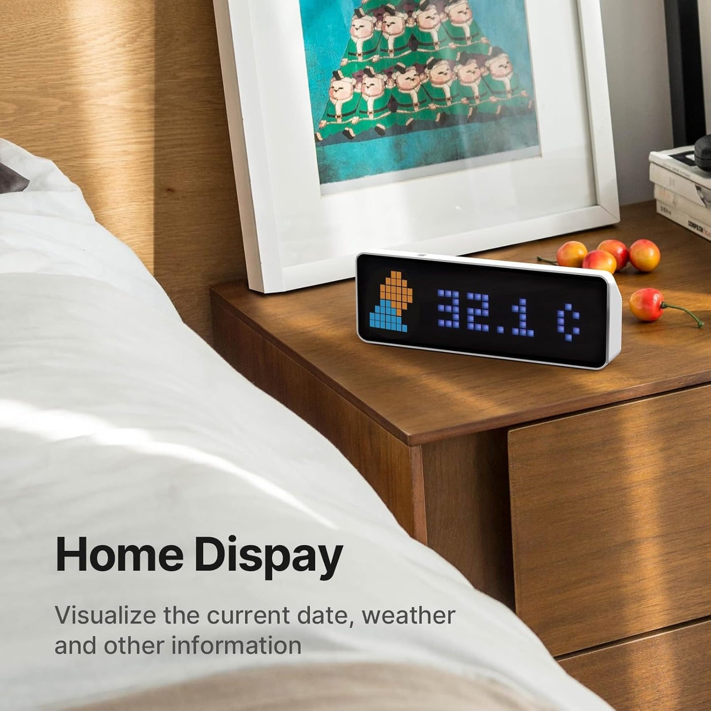 ULANZI TC001 Smart Pixel Clock, Social Media Counter