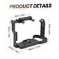FX2 Metal Camera Cage Arca-Type Quick Release Cold Shoe 1/4″ & 3/8″ Thread Mount
