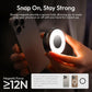 ULANZI ML05 Maglock Magnetic iPhone Ring Light Mirror 9000K CRI≥97 FullAngle LED, White/Black