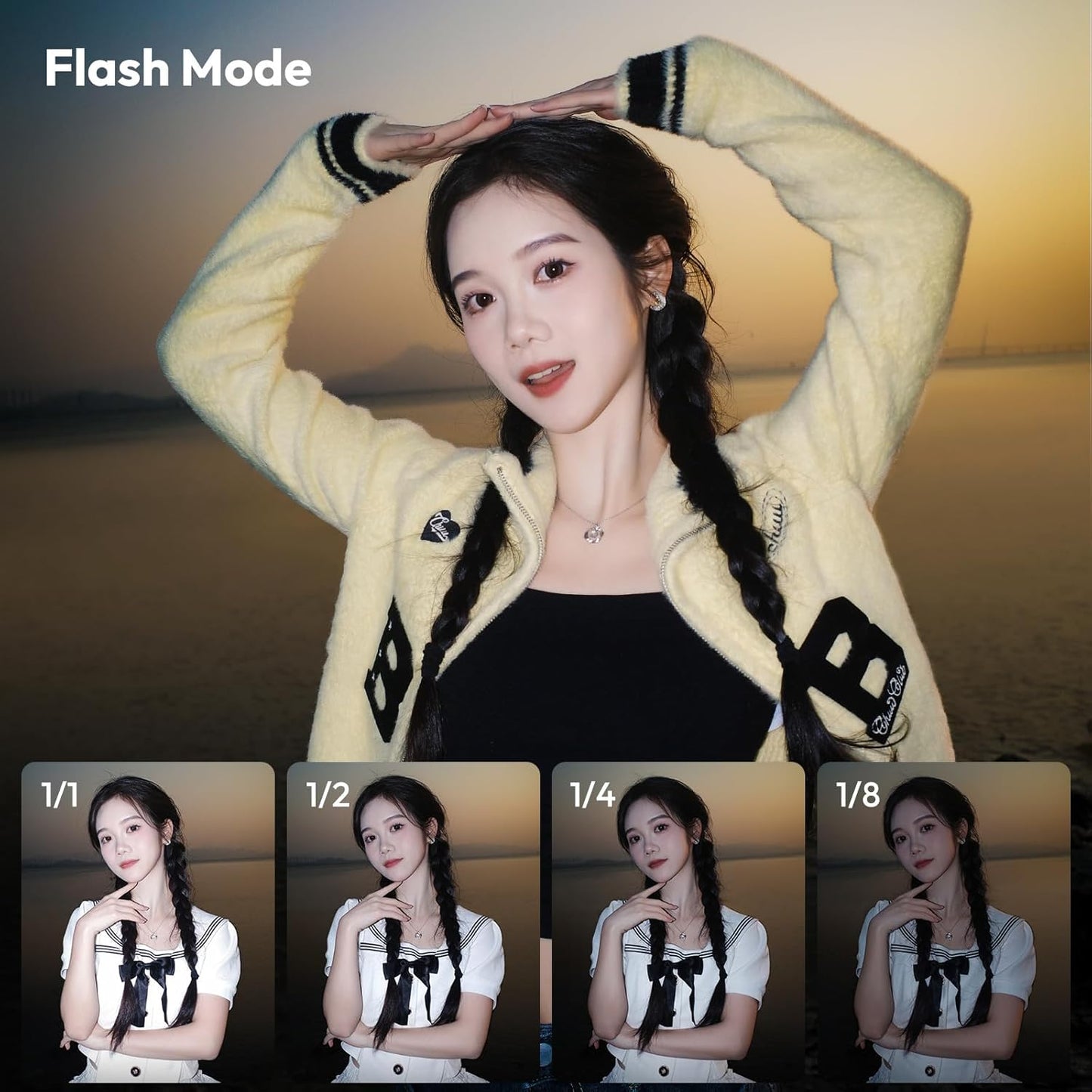 ULANZI SL02 Mini Flash Speedlite GN8 6500K for Canon Fuji Sony Nikon Cameras