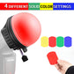 HIFFIN Flash Diffuser Light Softbox Speedlite Flash Accessories Kit Color Filter Honeycomb Grid Reflector Diffuser Ball with Universal Magnetic Mount