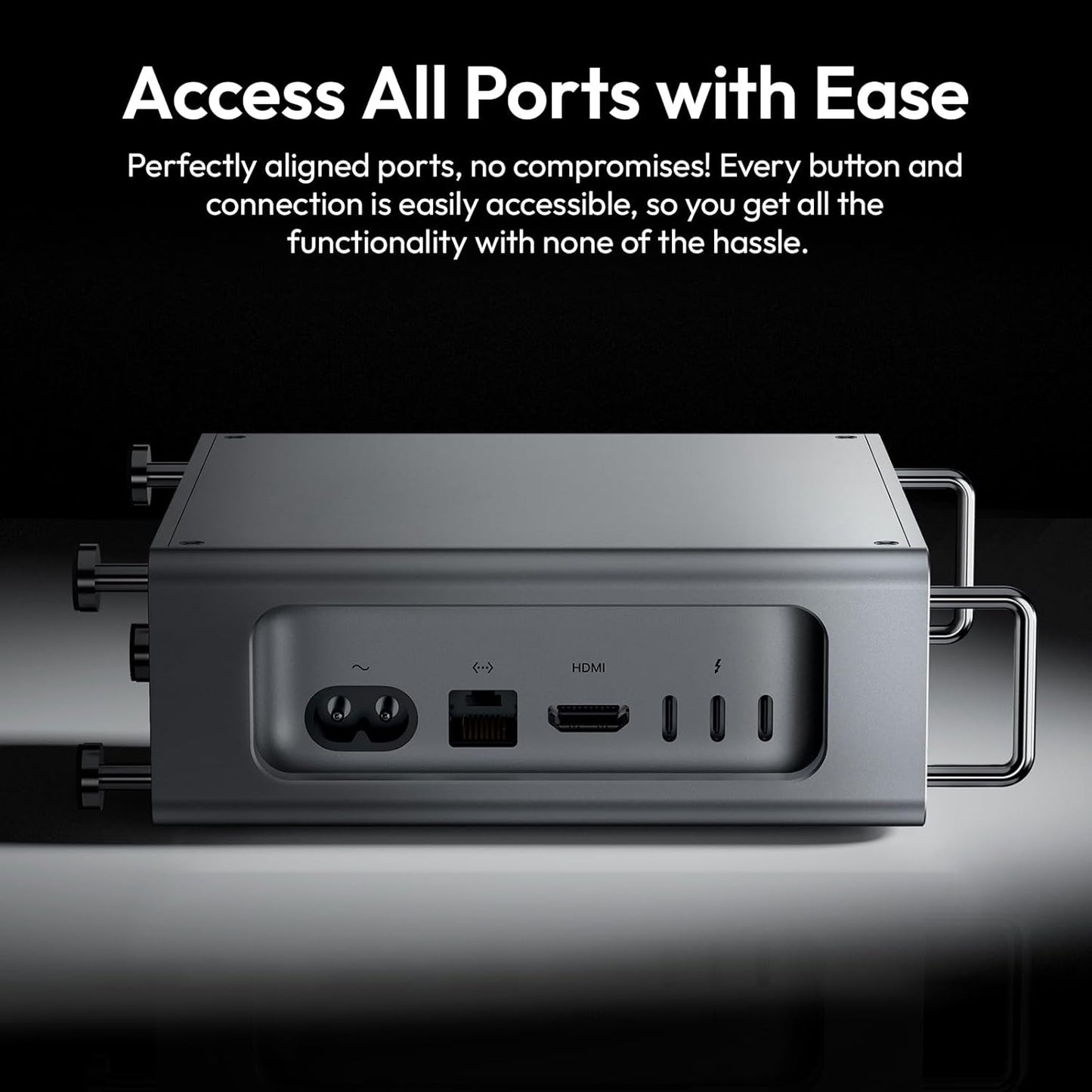 ULANZI QT01 Mac mini M4 Case, Aluminum Stand for M4/M4 Pro, Heat Dissipation