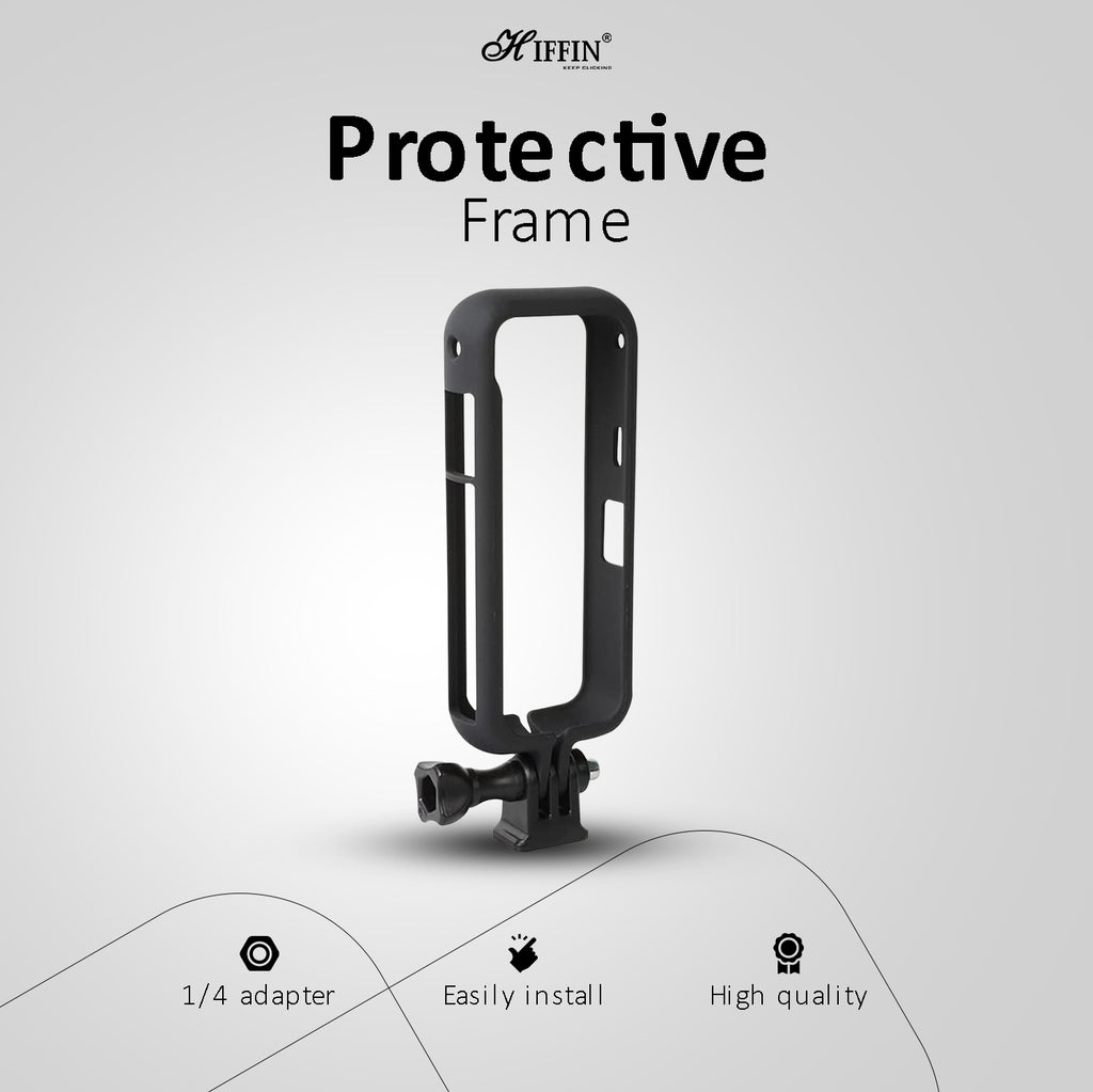 Hiffin Action Camera Accessories Kit for Insta 360 ONE X3 - Accessories Bag with Protective Frame, Carry Bag, Lens Guard, Silicone Case, Lens Cap, Screen Tempered Film Protector
